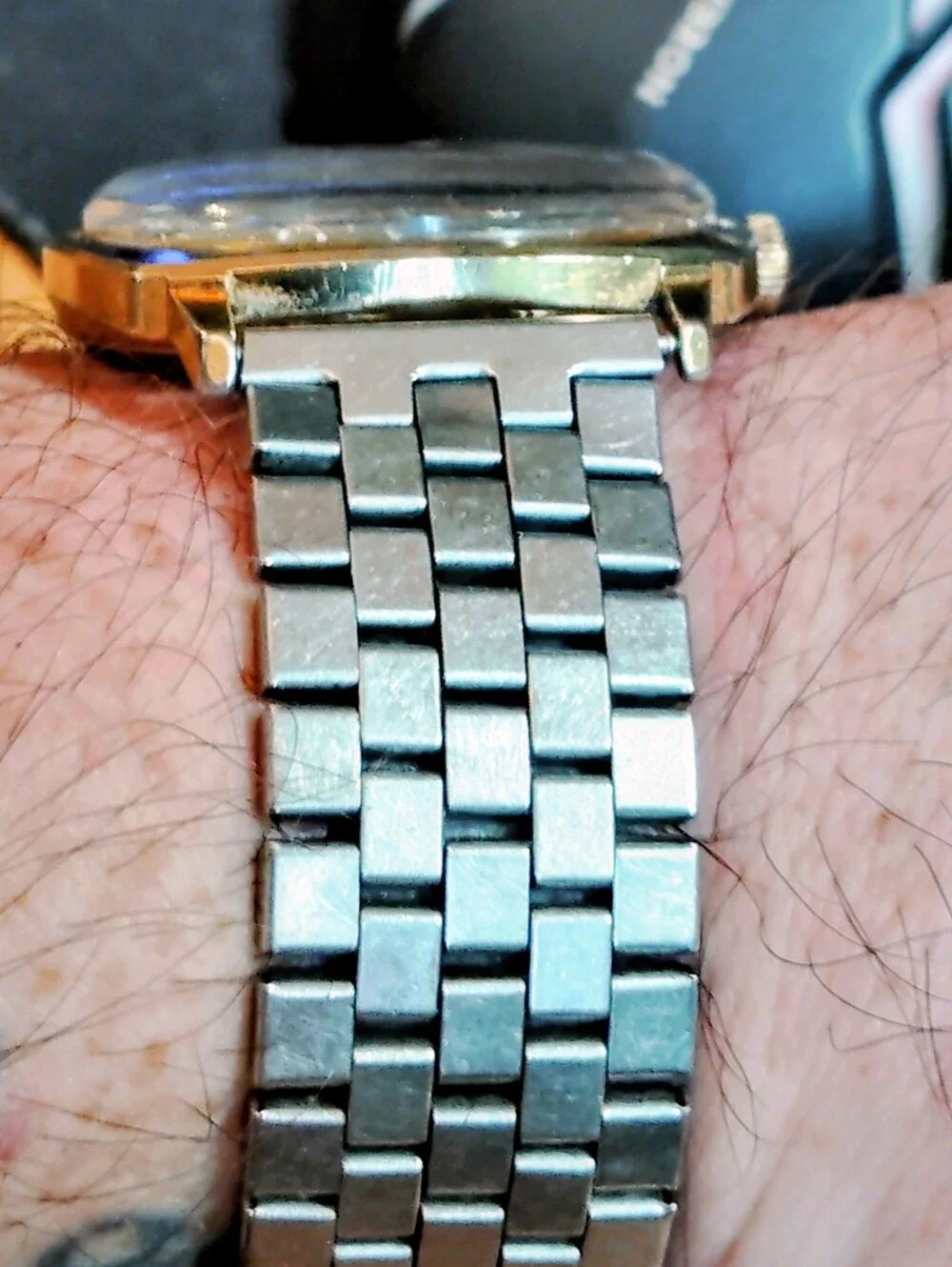 Timex Electric Dynabeat With 'Tigers eye' Sunburst Dial WORKING